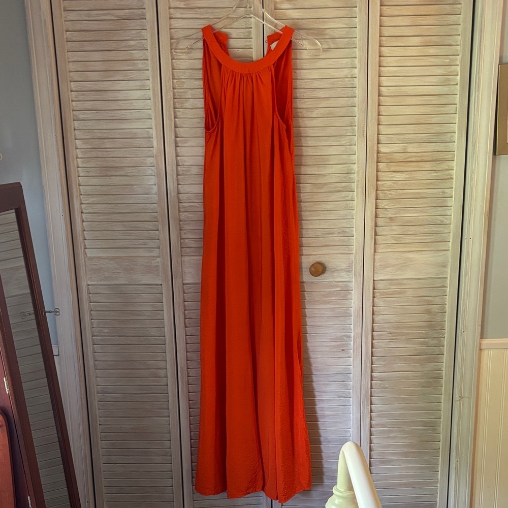 LOFT High Neck Maxi Dress